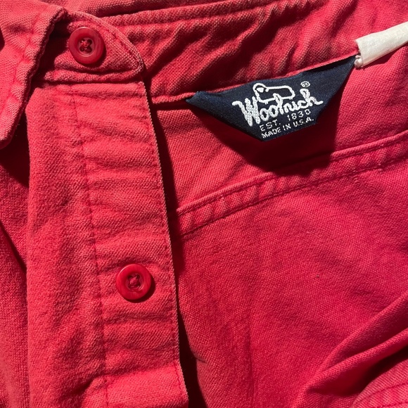 red Woolrich button down shirt - Picture 2 of 2